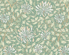 MUR382M Honeysuckle Soft Jade Mural Medium by Origin Murals