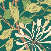MUR383L Honeysuckle Forest Green Mural Large by Origin Murals