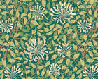 MUR383L Honeysuckle Forest Green Mural Large by Origin Murals