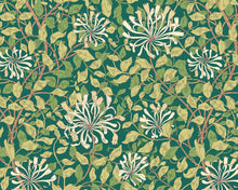 MUR383M Honeysuckle Forest Green Mural Medium by Origin Murals