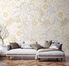MUR386L Trailing Seaweed Garden Chalk And Stone Mural Large by Origin Murals