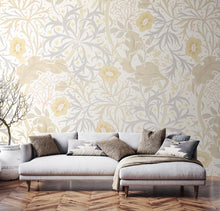 MUR386M Trailing Seaweed Garden Chalk And Stone Mural Medium by Origin Murals