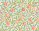 Fruit And Foliage Aqua And Apricot Mural (Large) by Origin Murals