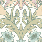 MUR395L Birds, Fruit And Foliage Sage And Apricot Mural Large by Origin Murals