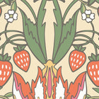 MUR398M Birds, Fruit And Foliage Gold And Olive Mural Medium by Origin Murals