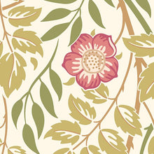 MUR400L Cascading Rosehip Rose Pink Mural Large by Origin Murals