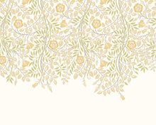 MUR401M Cascading Rosehip Gold And Olive Mural Medium by Origin Murals