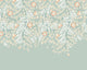 Cascading Rosehip Seafoam And Apricot Mural (Medium) by Origin Murals