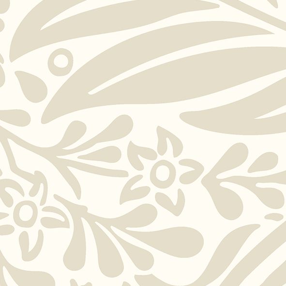 MUR405L Trailing Ferns Stone And Linen Mural Large by Origin Murals