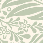 MUR407L Trailing Ferns Sage Green Mural Large by Origin Murals