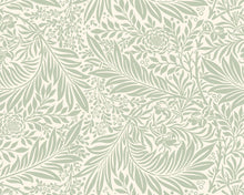 MUR407M Trailing Ferns Sage Green Mural Medium by Origin Murals