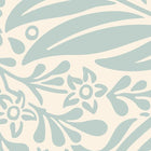 MUR408L Trailing Ferns Duck Egg Mural Large by Origin Murals