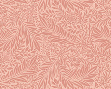 MUR409M Trailing Ferns Warm Coral Mural Medium by Origin Murals