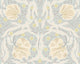 Flower Circle Duck Egg And Linen Mural (Large) by Origin Murals
