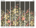 MUR379L Trailing Lily Midnight Mural Large by Origin Murals