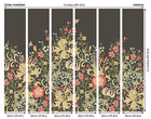 MUR379M Trailing Lily Midnight Mural Medium by Origin Murals