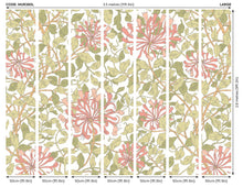 MUR380L Honeysuckle Soft Coral Mural Large by Origin Murals