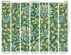MUR383L Honeysuckle Forest Green Mural Large by Origin Murals