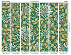 MUR383L Honeysuckle Forest Green Mural Large by Origin Murals
