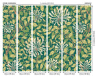 MUR383M Honeysuckle Forest Green Mural Medium by Origin Murals