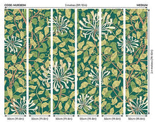 MUR383M Honeysuckle Forest Green Mural Medium by Origin Murals