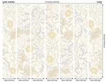 MUR386L Trailing Seaweed Garden Chalk And Stone Mural Large by Origin Murals