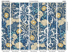 MUR388L Trailing Seaweed Garden Ink And Petrol Mural Large by Origin Murals