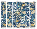 MUR388M Trailing Seaweed Garden Ink And Petrol Mural Medium by Origin Murals
