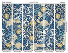 MUR388M Trailing Seaweed Garden Ink And Petrol Mural Medium by Origin Murals