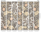 MUR389L Trailing Seaweed Garden Charcoal Mural Large by Origin Murals