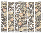 MUR389M Trailing Seaweed Garden Charcoal Mural Medium by Origin Murals