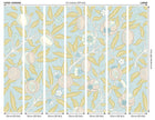 MUR392L Fruit And Foliage Wedgewood Blue Mural Large by Origin Murals