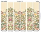 MUR398M Birds, Fruit And Foliage Gold And Olive Mural Medium by Origin Murals