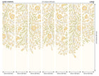 MUR401L Cascading Rosehip Gold And Olive Mural Large by Origin Murals