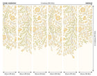 MUR401M Cascading Rosehip Gold And Olive Mural Medium by Origin Murals