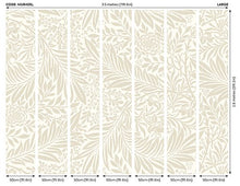 MUR405L Trailing Ferns Stone And Linen Mural Large by Origin Murals