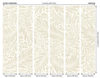 MUR405M Trailing Ferns Stone And Linen Mural Medium by Origin Murals