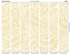 MUR406L Trailing Ferns Soft Gold Mural Large by Origin Murals