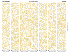 MUR406L Trailing Ferns Soft Gold Mural Large by Origin Murals