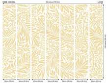 MUR406L Trailing Ferns Soft Gold Mural Large by Origin Murals