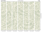 MUR407L Trailing Ferns Sage Green Mural Large by Origin Murals