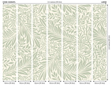 MUR407L Trailing Ferns Sage Green Mural Large by Origin Murals