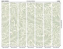 MUR407L Trailing Ferns Sage Green Mural Large by Origin Murals