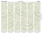 MUR407M Trailing Ferns Sage Green Mural Medium by Origin Murals