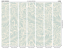 MUR408L Trailing Ferns Duck Egg Mural Large by Origin Murals