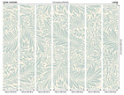 MUR408L Trailing Ferns Duck Egg Mural Large by Origin Murals