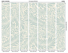 MUR408L Trailing Ferns Duck Egg Mural Large by Origin Murals