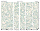 MUR408M Trailing Ferns Duck Egg Mural Medium by Origin Murals