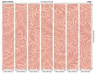 MUR409L Trailing Ferns Warm Coral Mural Large by Origin Murals