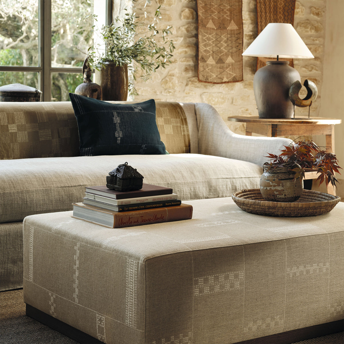Pallay Parchment Homespun Textures Fabric by Mark Alexander
